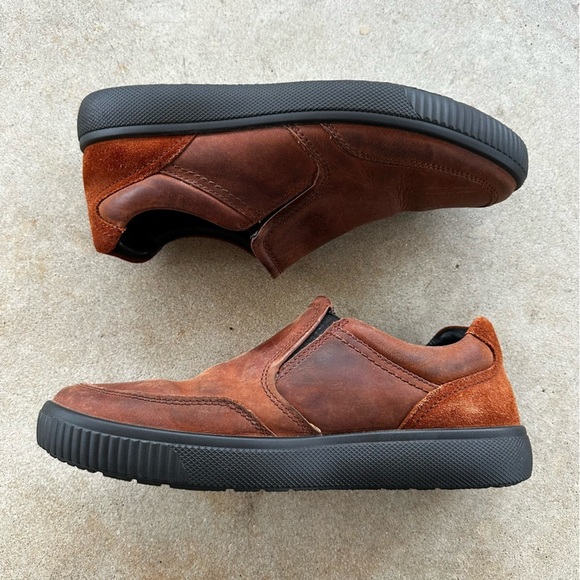 Hotter Leather Slip On Brown Shoes Men’s Size 9.5 Made in England main image 7